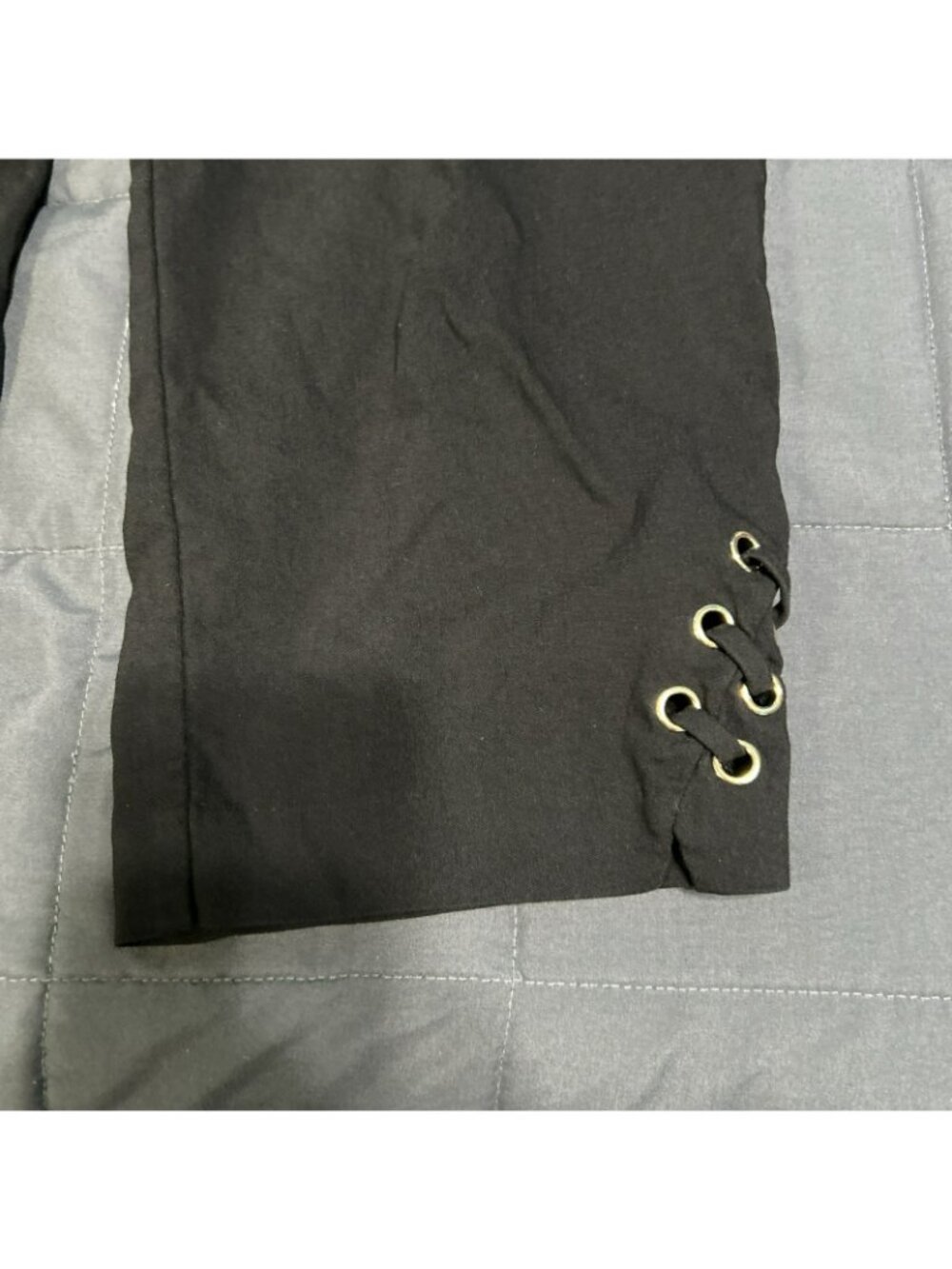Women's Zac & Rachel Pants EUC Size 14 Black Pull On Baggy Y2K - Picture 2 of 7